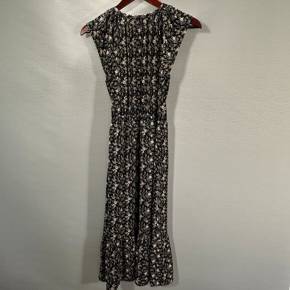 J Crew Mercantile Dress Womens Small Midi Superbloom Floral Flounce Romantic - Picture 6 of 10